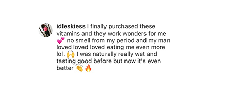 Eliminates Menstrual Odor Testi