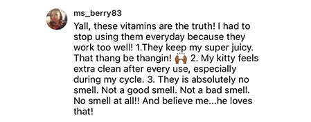 Eliminates Menstrual Odor Testi