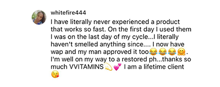 Eliminates Menstrual Odor Testi